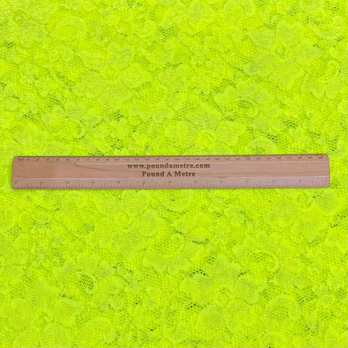 Pound A Metre 3 Metres 3 Metres Beautiful Rachelle Lace Fabric- 55" Wide (Yellow)