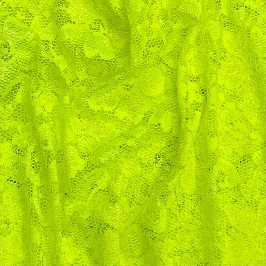 Pound A Metre 3 Metres 3 Metres Beautiful Rachelle Lace Fabric- 55" Wide (Yellow)