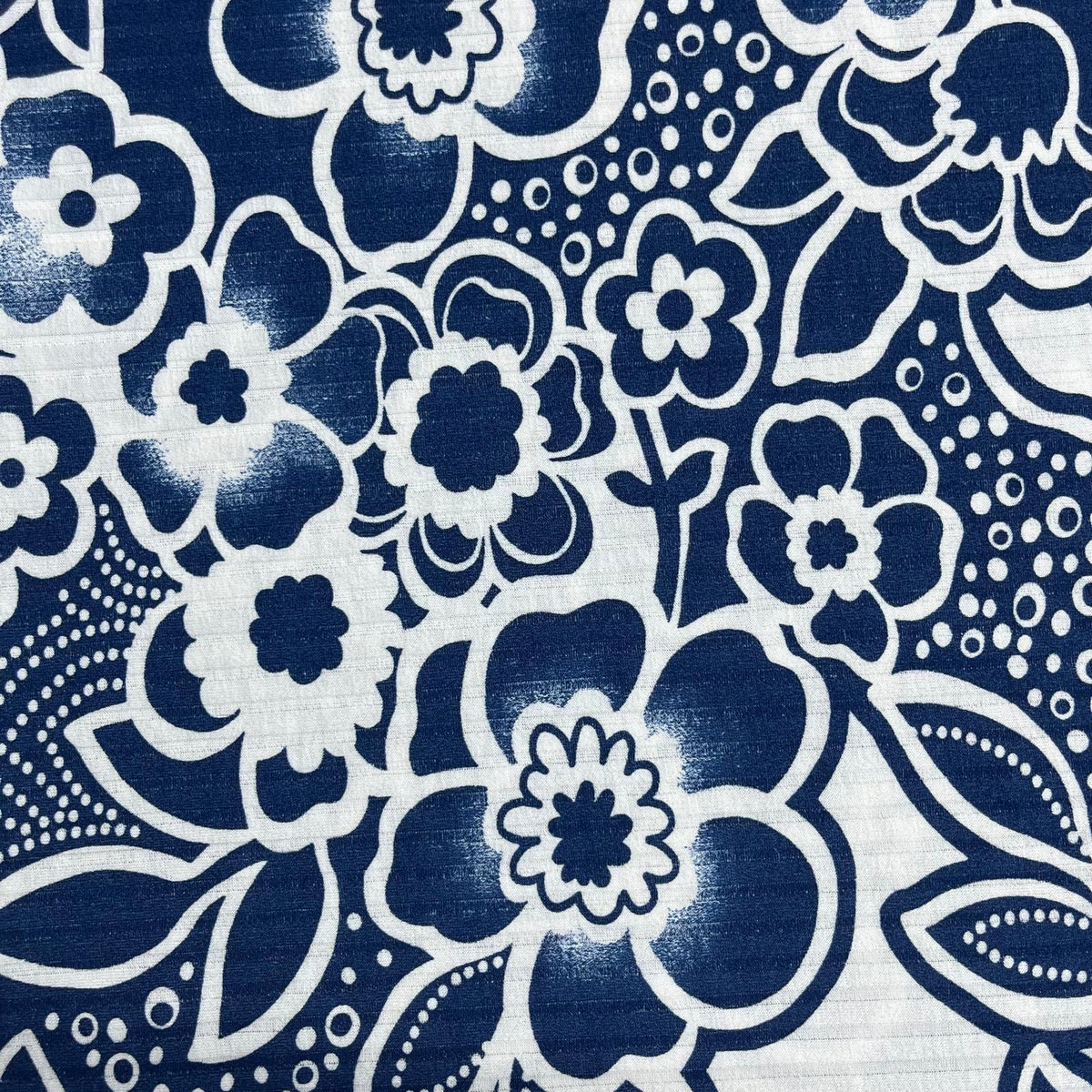 Pound A Metre 3 Metres Beautiful Textured Scuba Jersey- (Blue Floral)