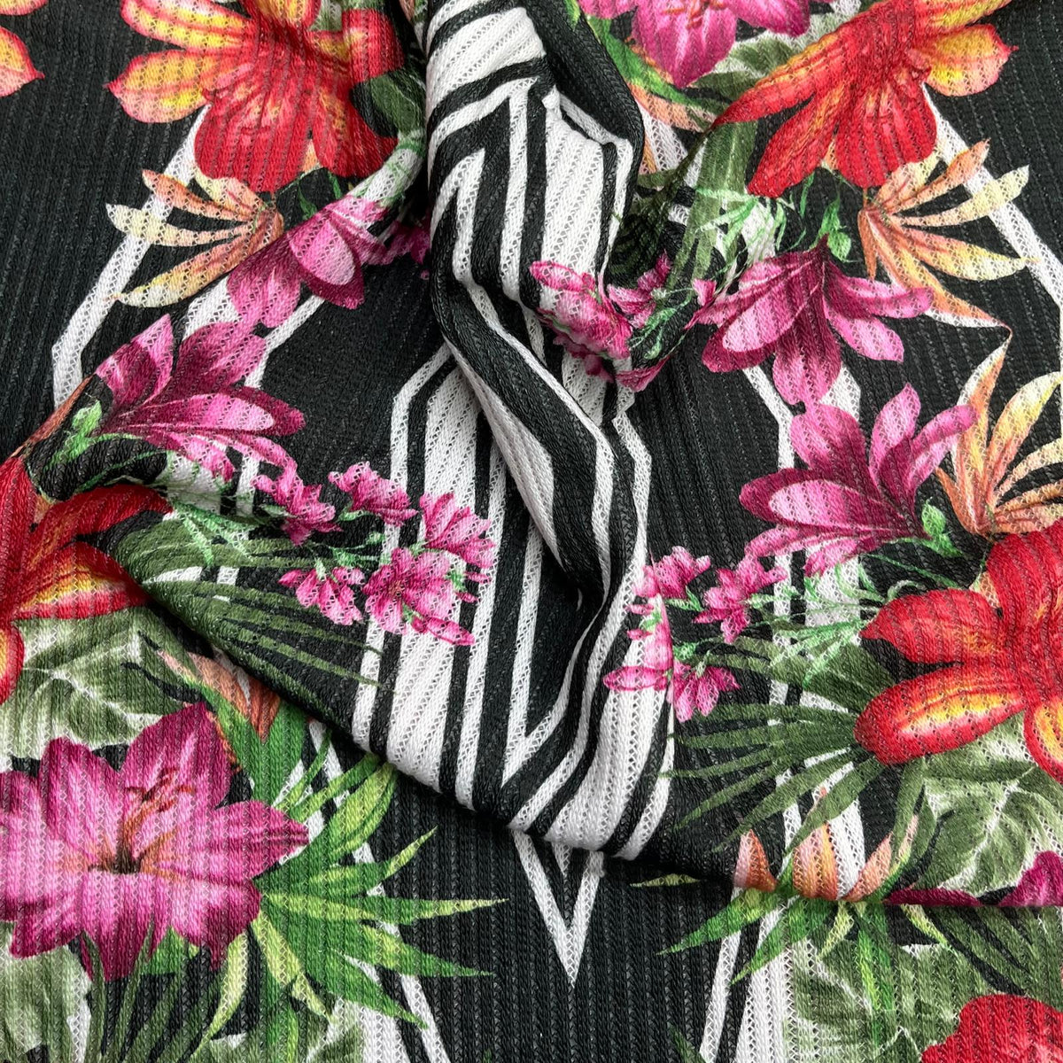 Pound A Metre 3 Metres Beautiful Textured Scuba Jersey- (Garden)