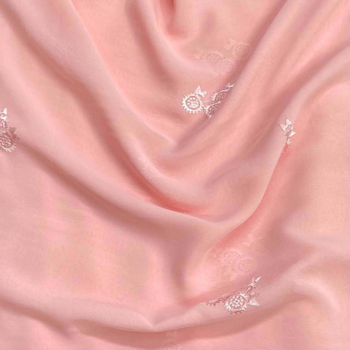 Pound A Metre 3 Metres 3 Metres Bundle Embroidery Crepe- 45" Wide (Pink) (EOL)