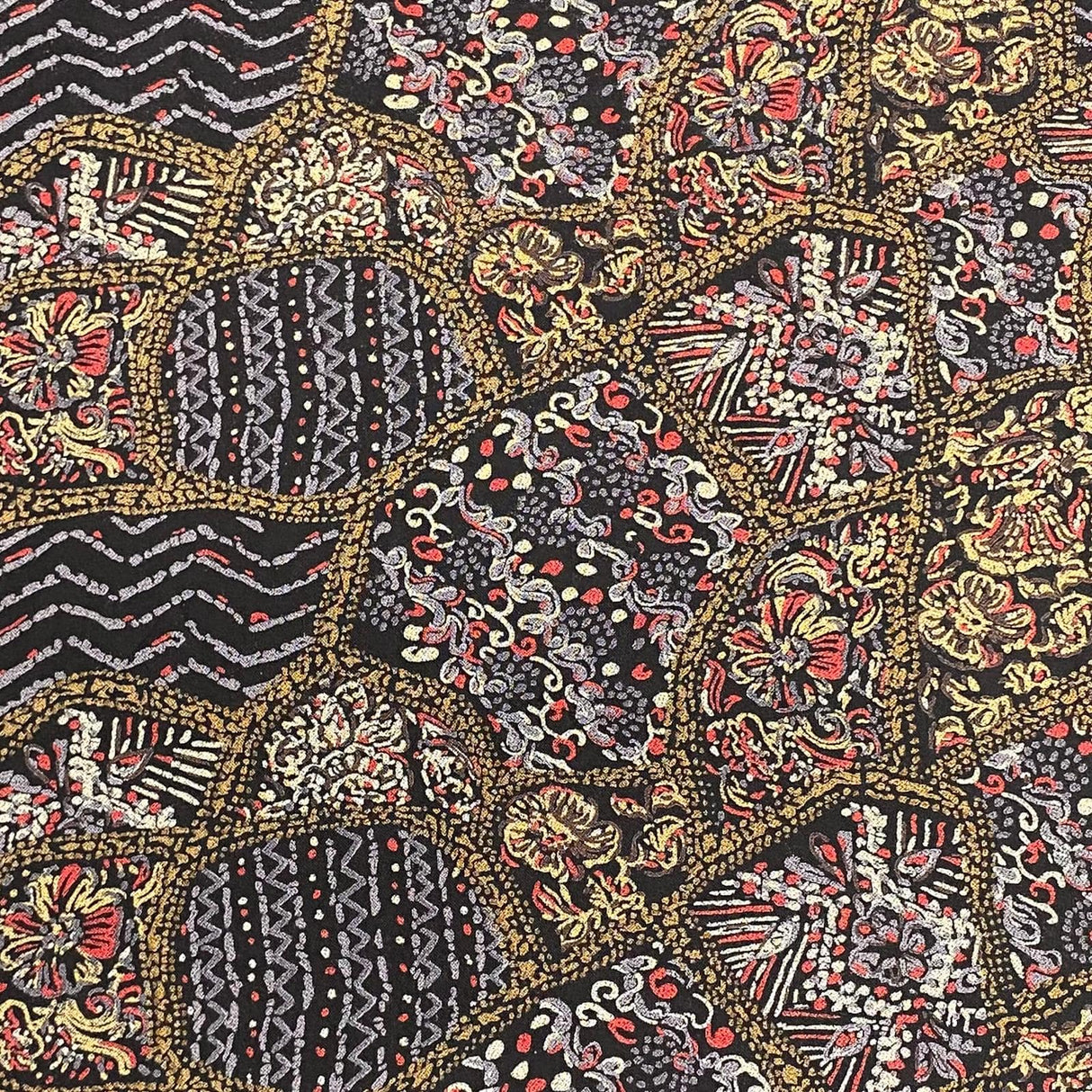 Pound A Metre 3 Metres 3 Metres Cashmere Effect Fabric- 45" Wide (Flower Patch)