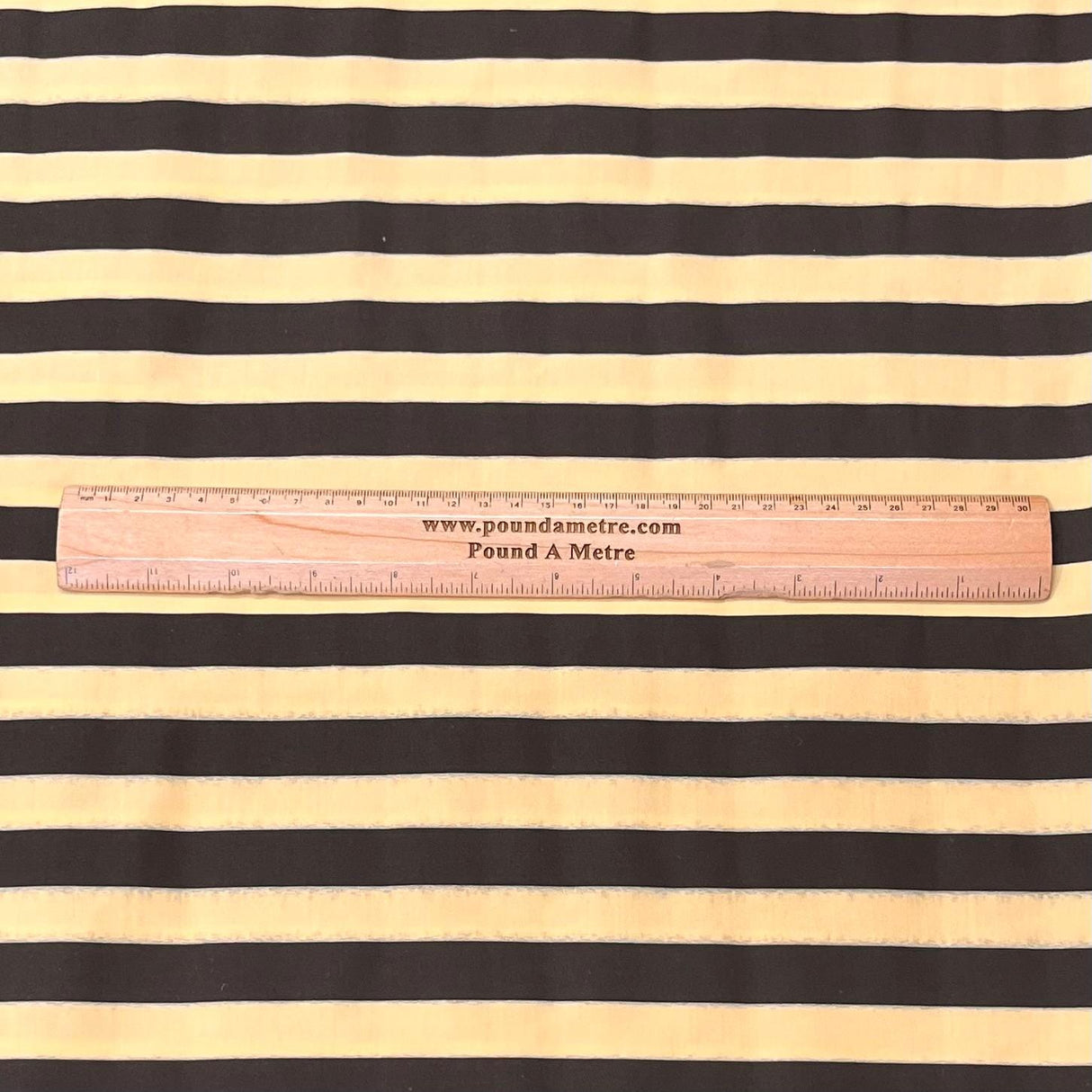 Pound A Metre 3 Metres Cotton Feel Crepe 55'' Wide - (Black & Yellow)