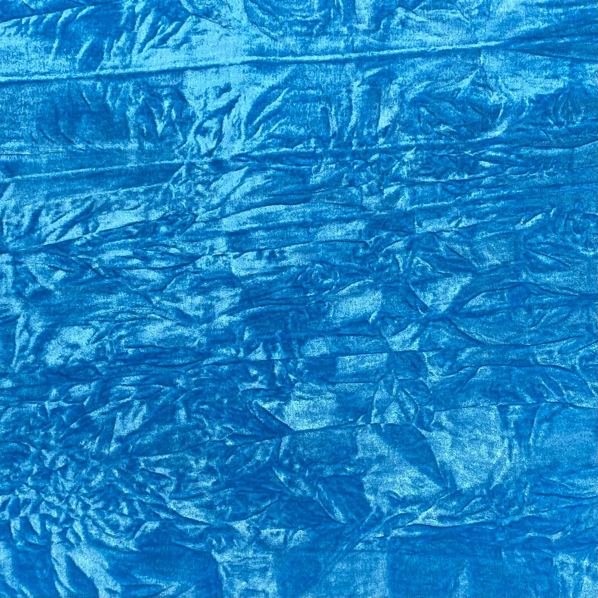 Pound A Metre 3 Metres 3 Metres Crushed Spandex Velvet 55" Wide (Blue)