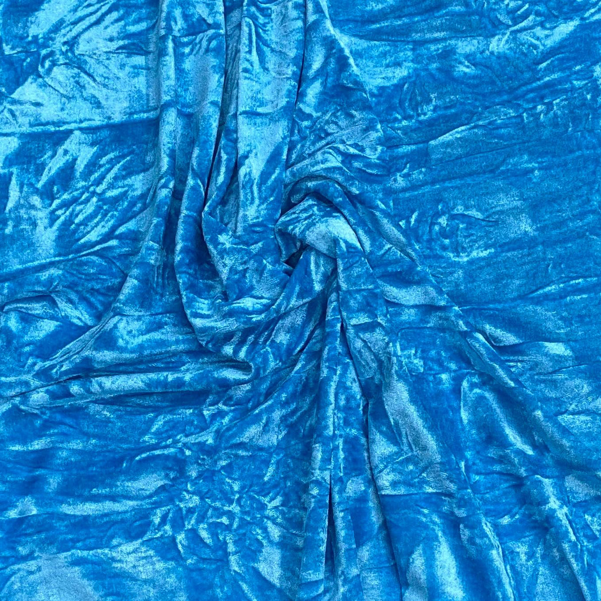 Pound A Metre 3 Metres 3 Metres Crushed Spandex Velvet 55" Wide (Blue)