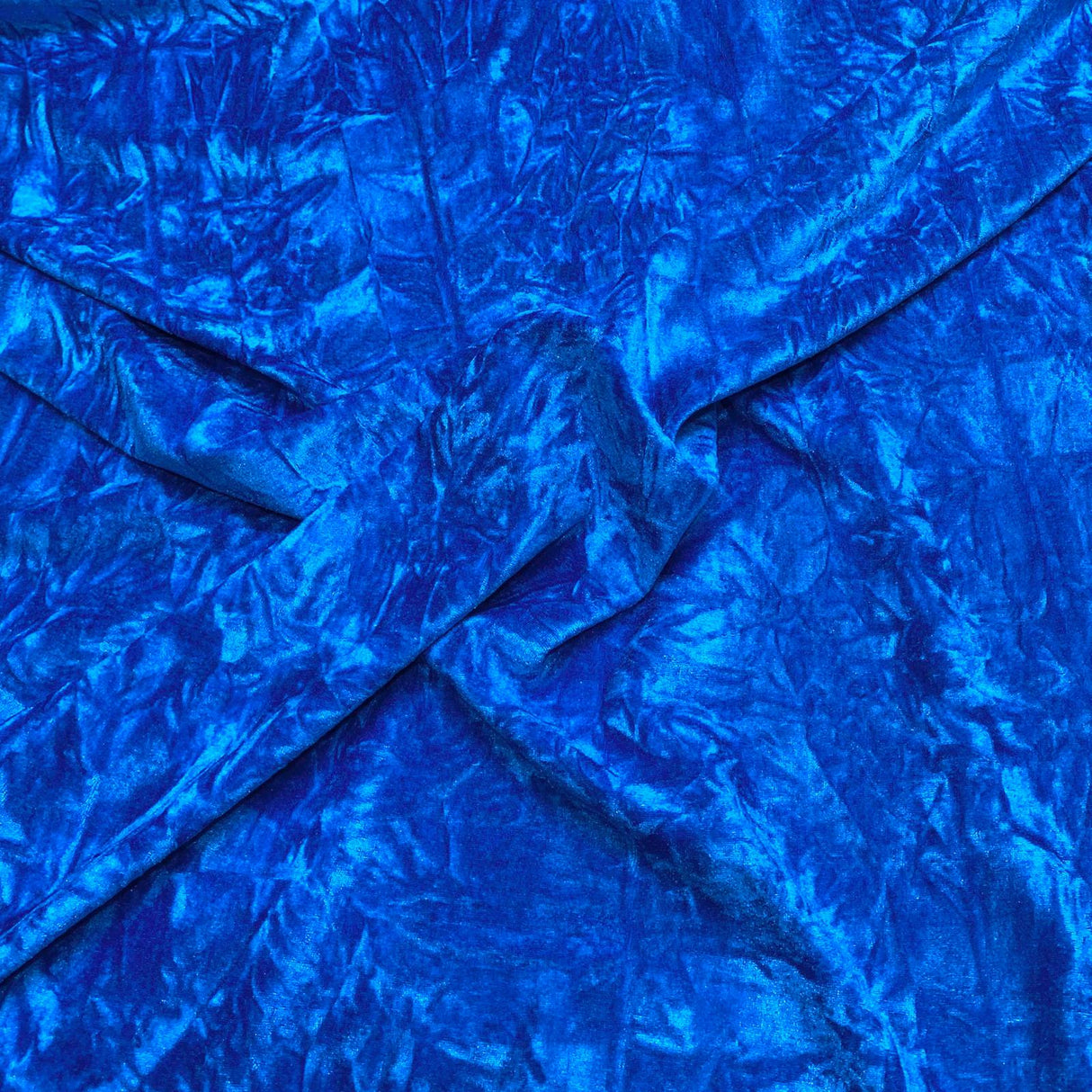 Pound A Metre 3 Metres 3 Metres Crushed Spandex Velvet 55" Wide (Blue)