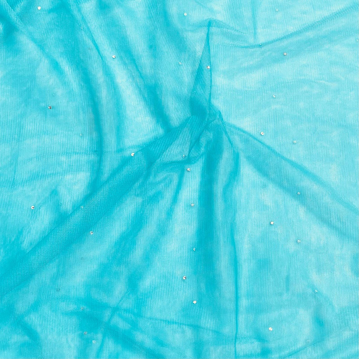 Pound A Metre 3 Metres Diamond Stretch Mesh Fabric 45" Wide (Aqua)