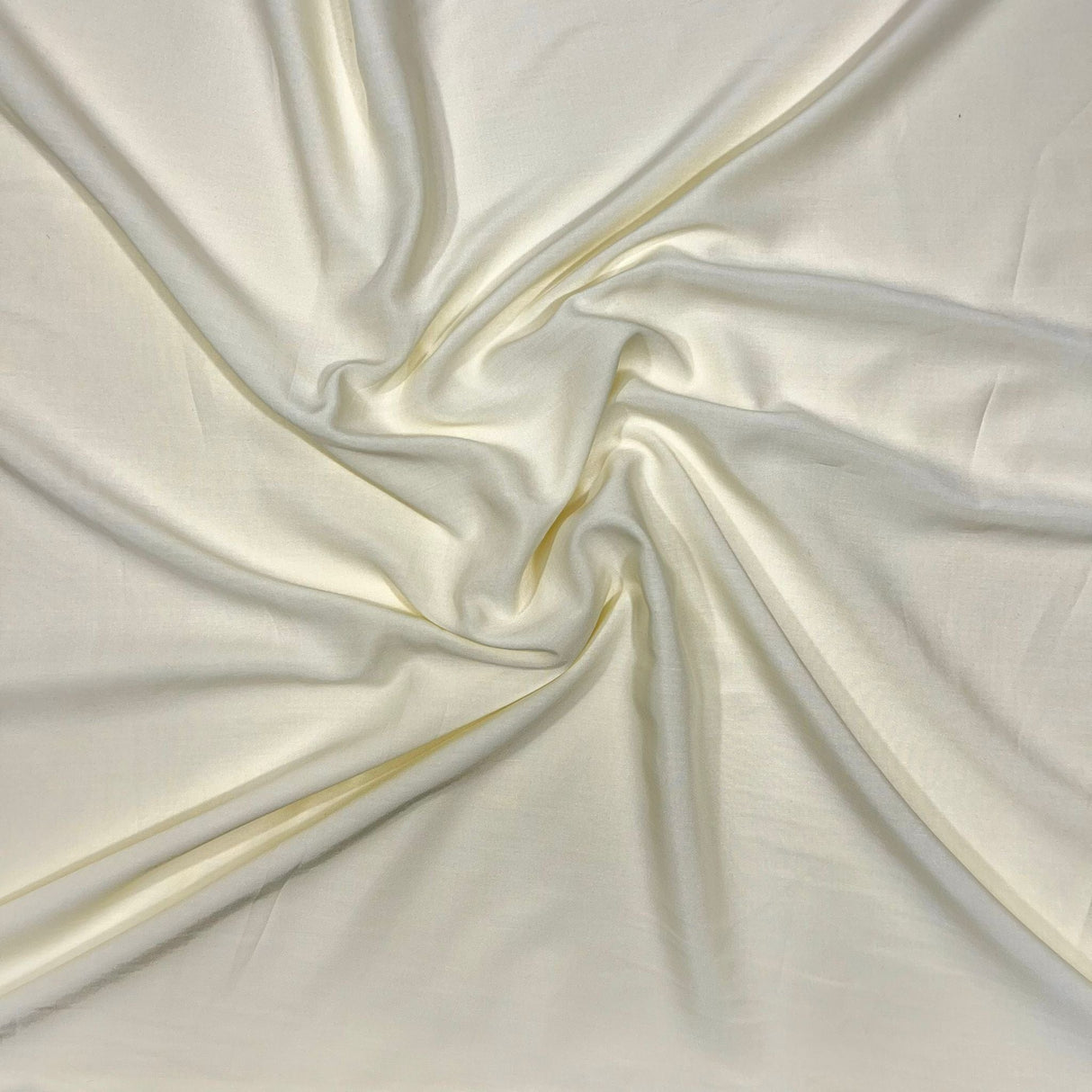 Pound A Metre 3 Metres 3 Metres Dress Making Plain Viscose Fabric - 55" Wide - Cream