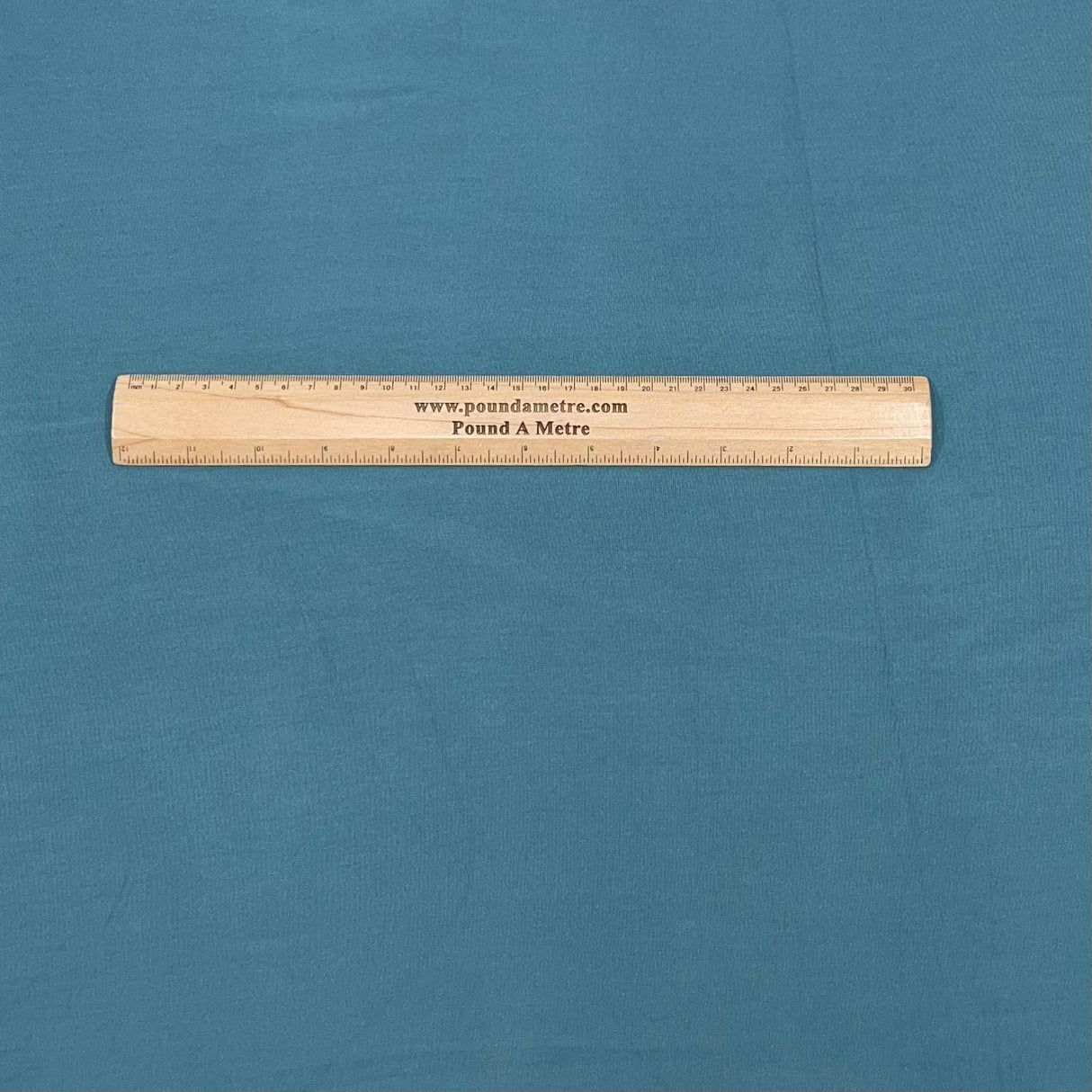 Pound A Metre 3 Metres 3 Metres Dress Making Plain Viscose Fabric - 55" Wide - Dark Turquoise