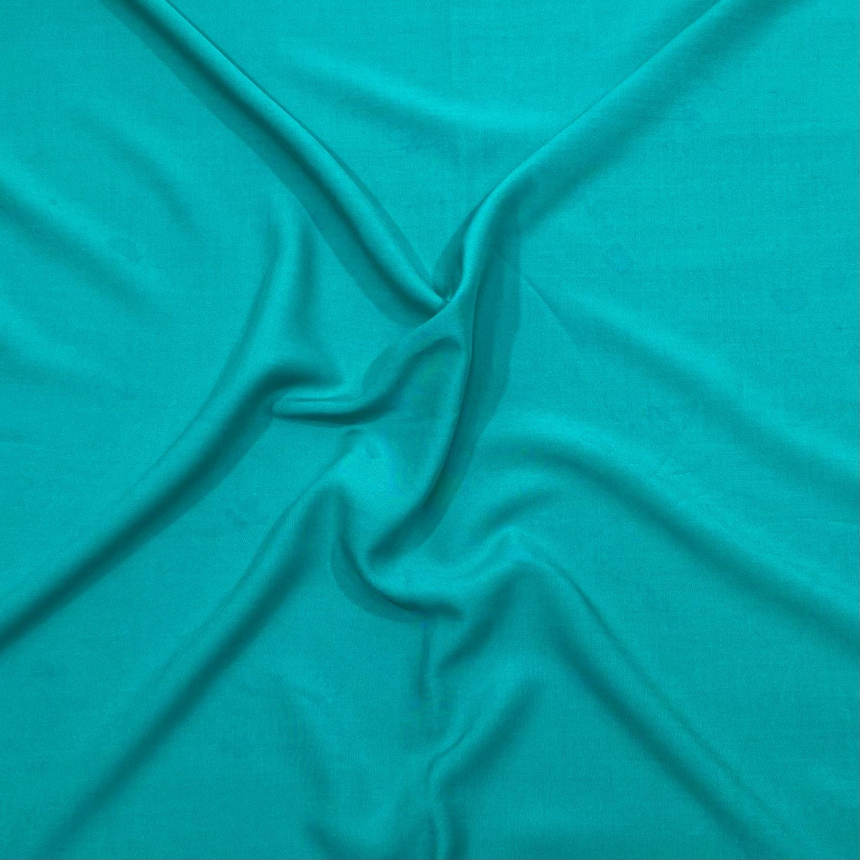 Pound A Metre 3 Metres 3 Metres Dress Making Plain Viscose Fabric - 55" Wide - (Turquoise)