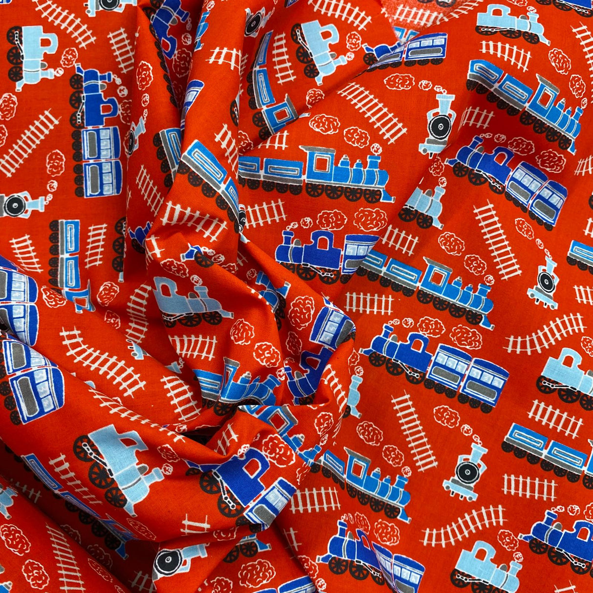 Pound A Metre 3 Metre 3 Metres Dressmaking Poly-Cotton - 45" wide (Train)