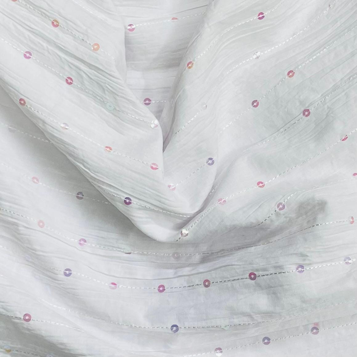 Pound A Metre 3 Metres 3 Metres Dressmaking Sequin Poly-Cotton - 55" wide (Deal 4)