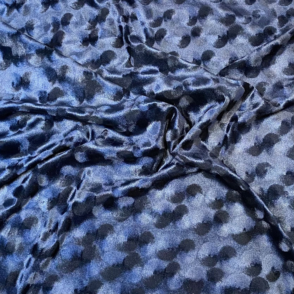 Pound A Metre 3 Metres 3 Metres Embossed Soft Velvet 55" Wide (Dark Navy)