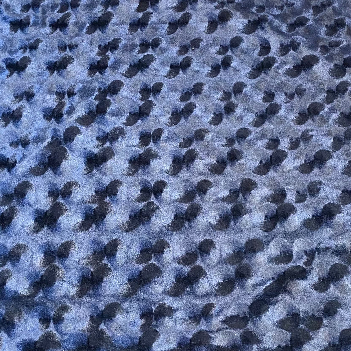 Pound A Metre 3 Metres 3 Metres Embossed Soft Velvet 55" Wide (Dark Navy)