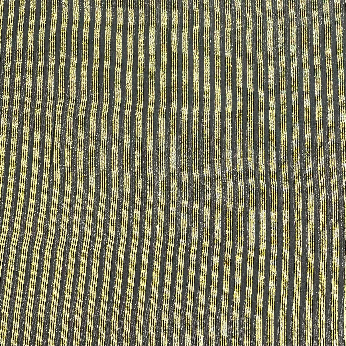 Pound A Metre 3 Metres Gold Foil Tissue Fabric – 45" Wide (Black Stripes)
