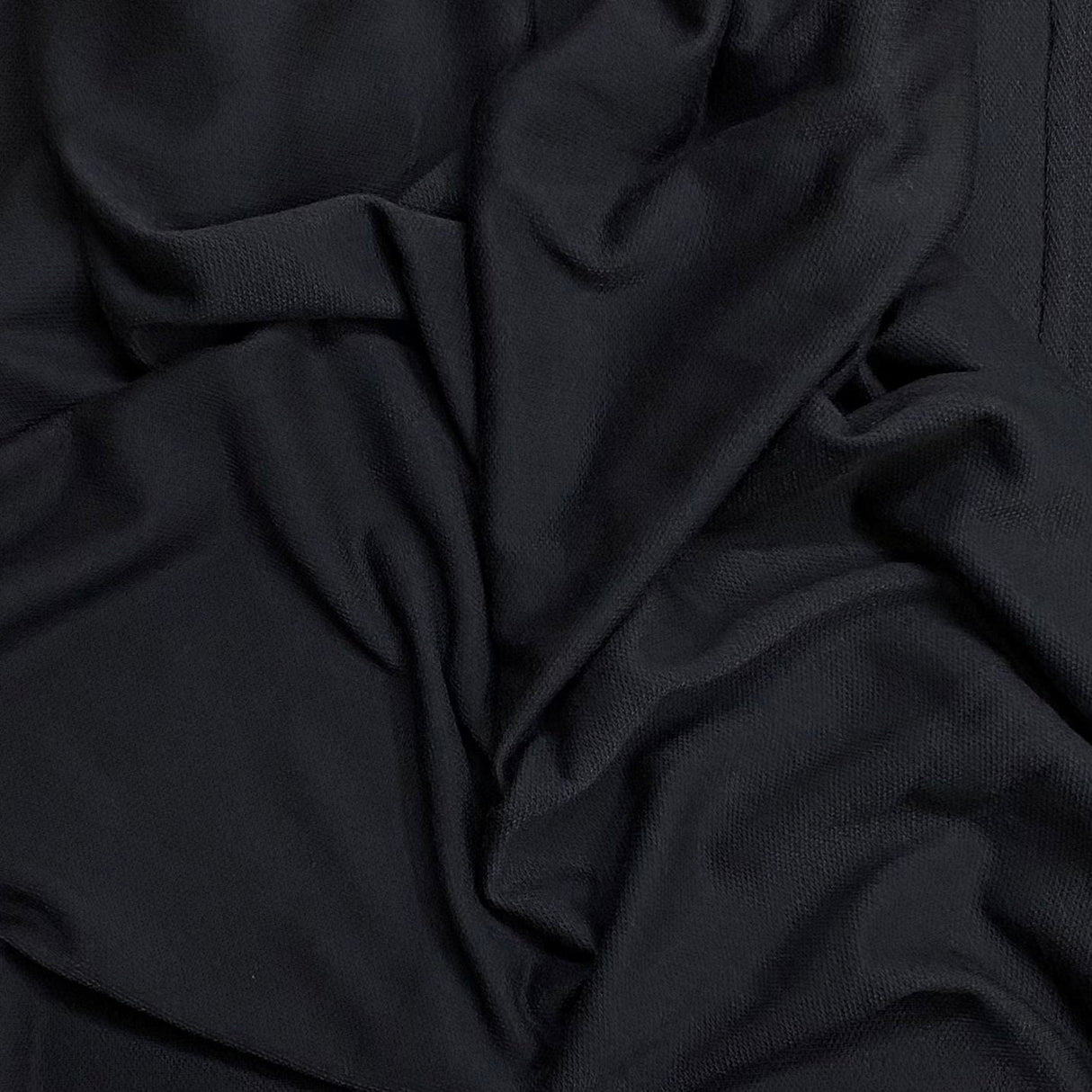 Pound A Metre 3 Metres, Heavy-Weight Cotton Sweatshirt Jersey 55” Wide (Black) (EOL)