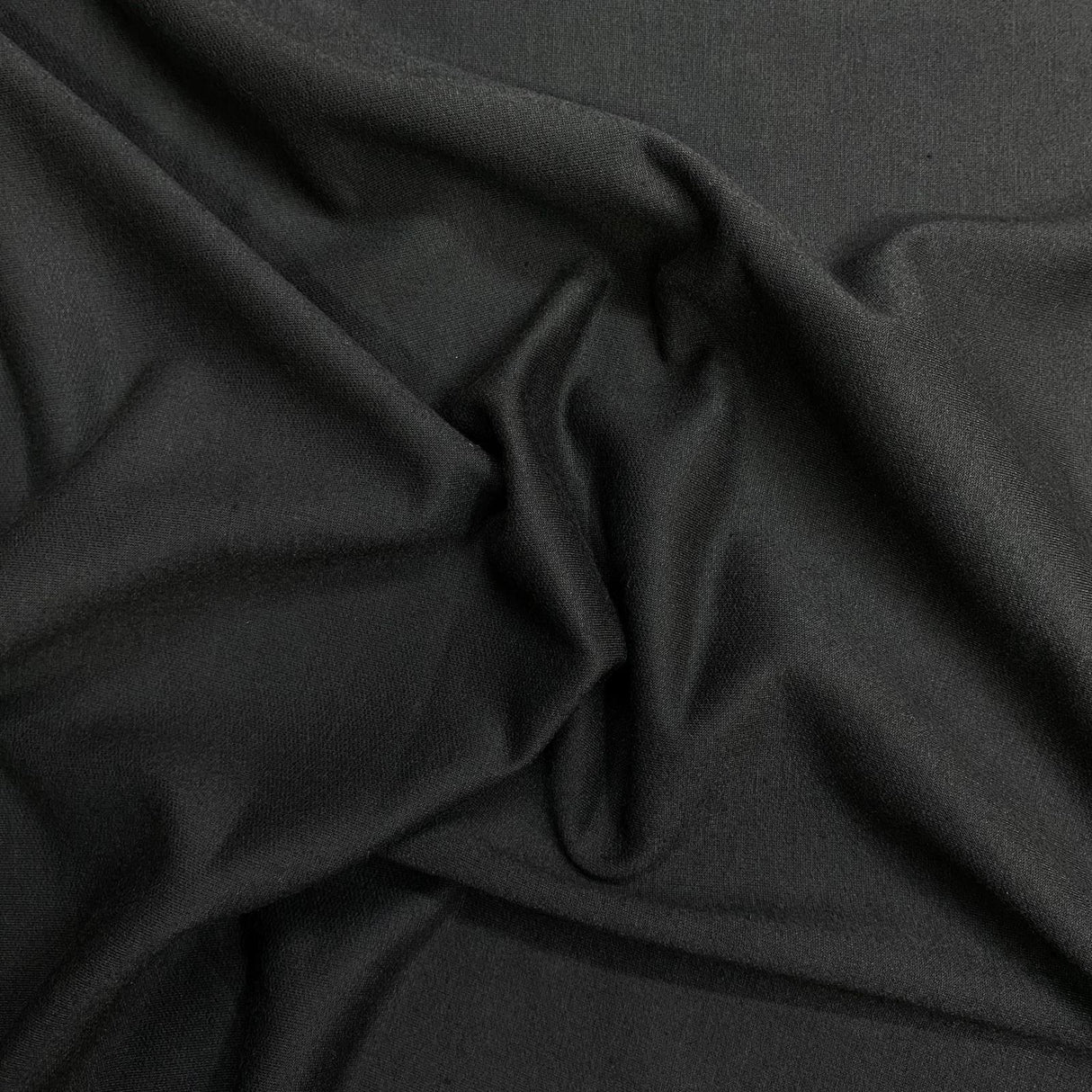 Pound A Metre 3 Metres Heavy-Weight Cotton Sweatshirt Jersey Fabric – 55" Wide (Black)