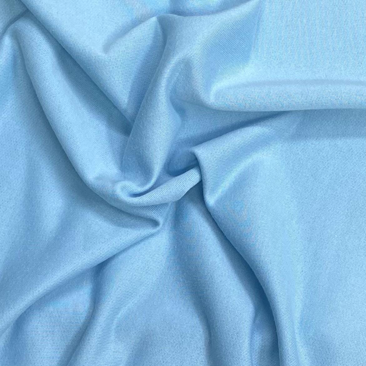Pound A Metre 3 Metres Heavy-Weight Cotton Sweatshirt Jersey Fabric – 55" Wide (Sky)
