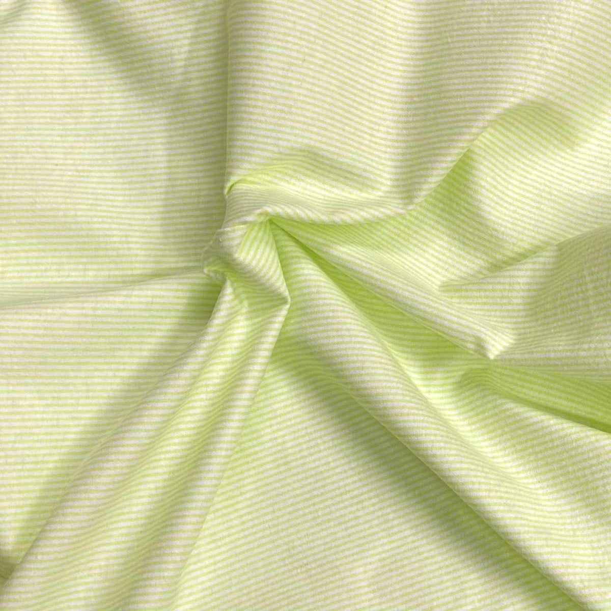 Pound A Metre 3 Metres High Quality Brushed Cotton - 45" Wide (Green Stripes)