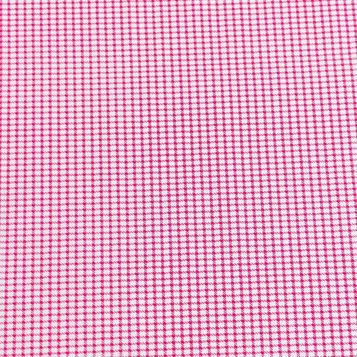 Pound A Metre 3 Metres, Luxurious Cotton Feel Fabric 55” Wide (Pink Check)