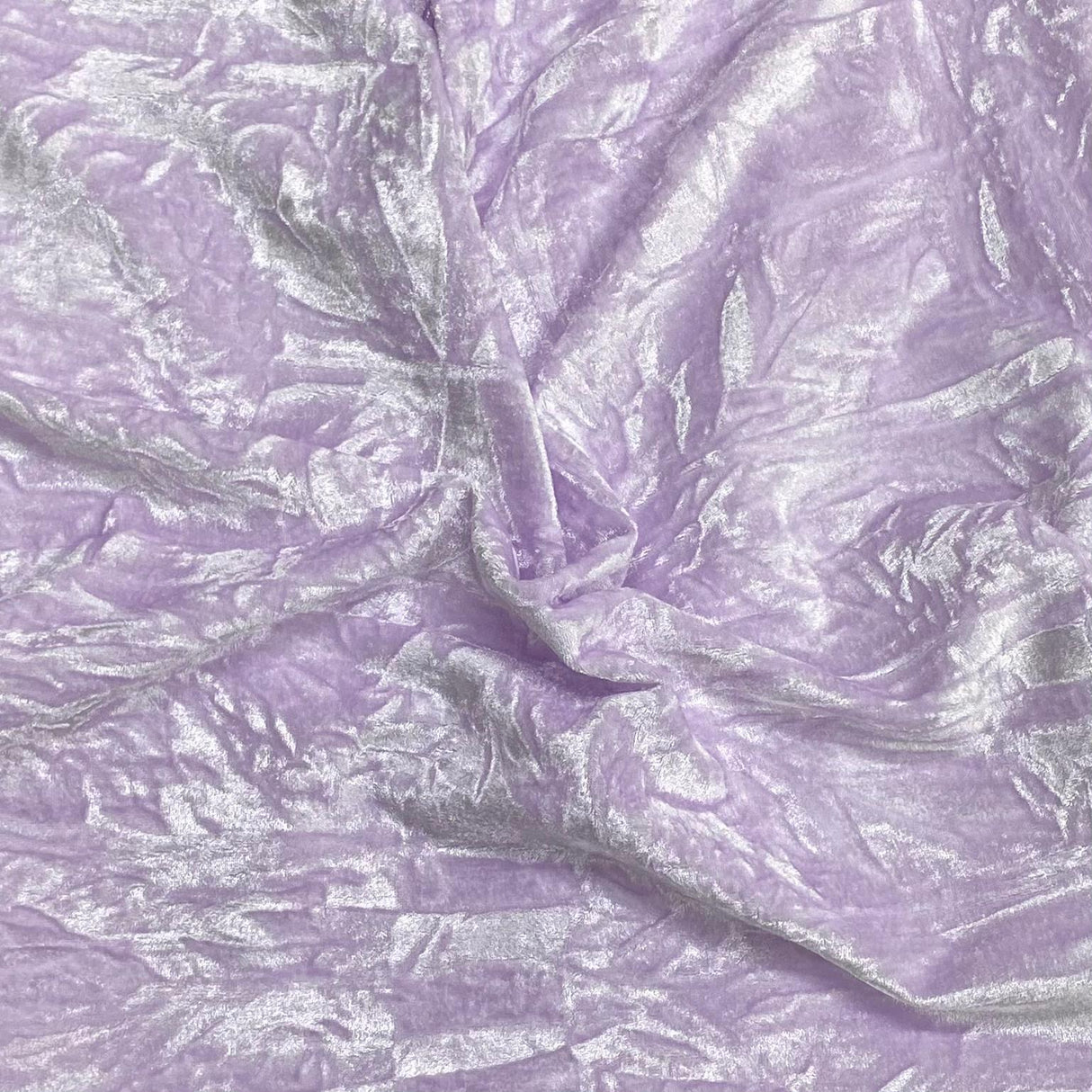 Pound A Metre 3 Metres Luxurious Crushed Spandex Velvet 55" Wide (Lilac) (EOL)
