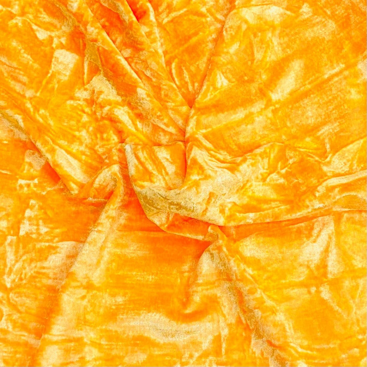 Pound A Metre 3 Metres Luxurious Crushed Spandex Velvet 55" Wide (Orange)