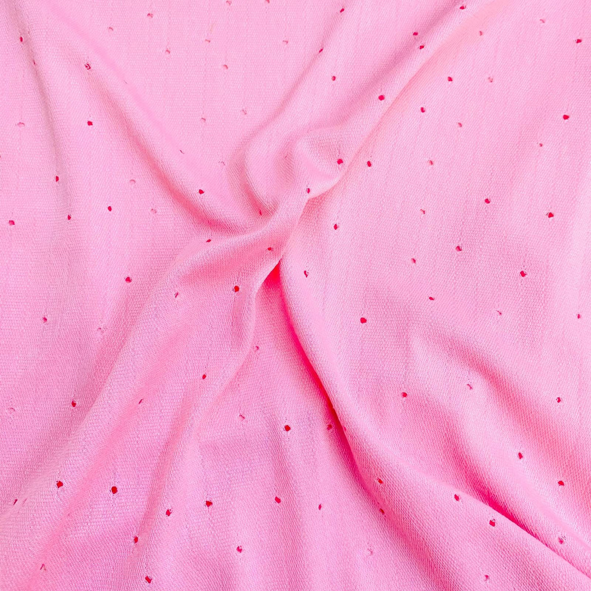 Pound A Metre 3 Metres 3 Metres Luxurious Cut-Out Jersey 55” Wide (Pink) (EOL)