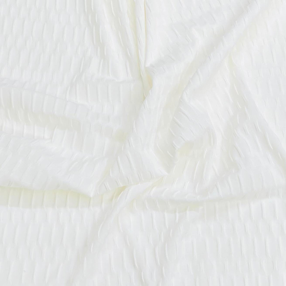 Pound A Metre 3 Metres Luxurious Dobby Jersey 55" Wide (White)