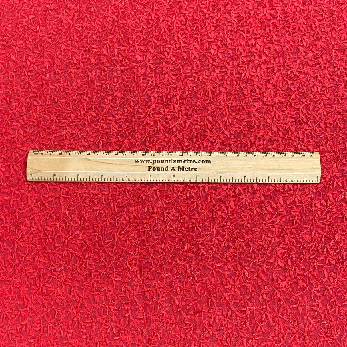 Pound A Metre 3 Metres Luxurious Embroidery Organza - 55 " Wide (Red)