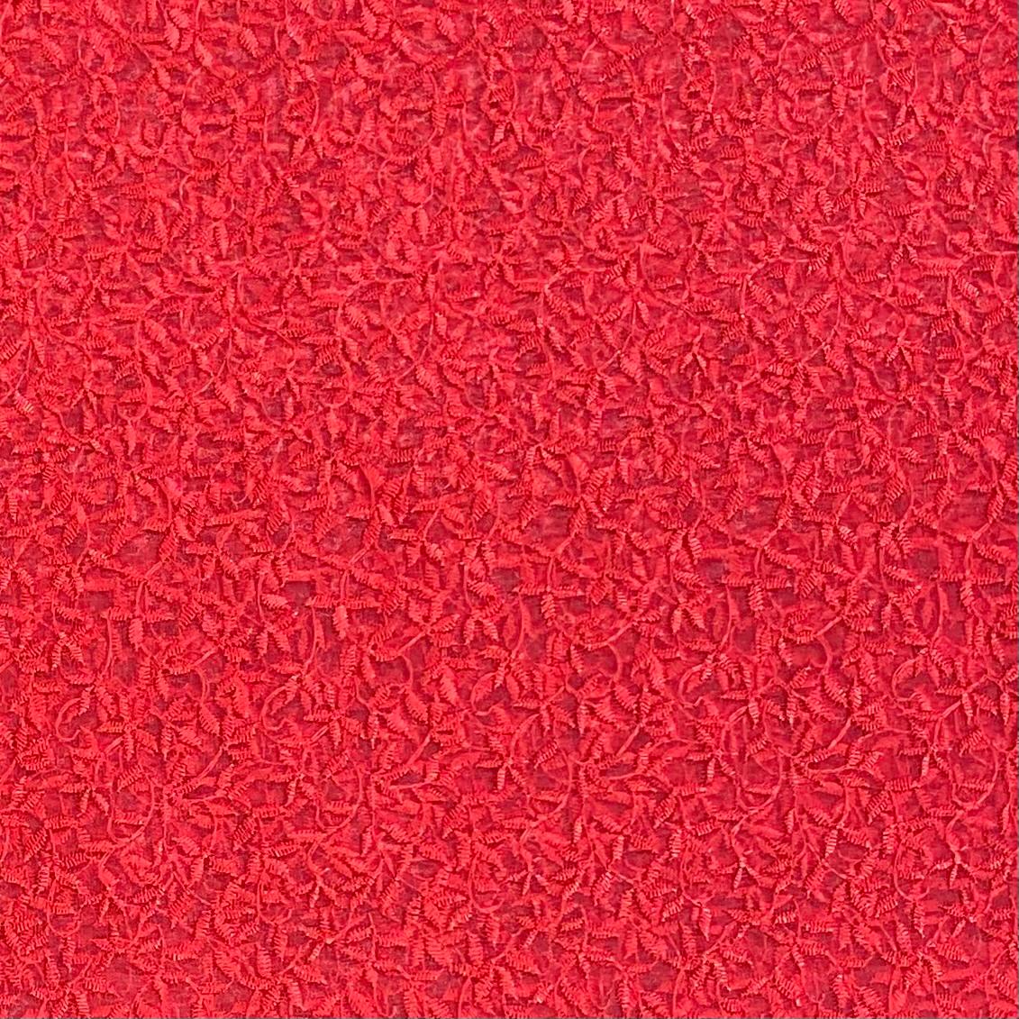 Pound A Metre 3 Metres Luxurious Embroidery Organza - 55 " Wide (Red)