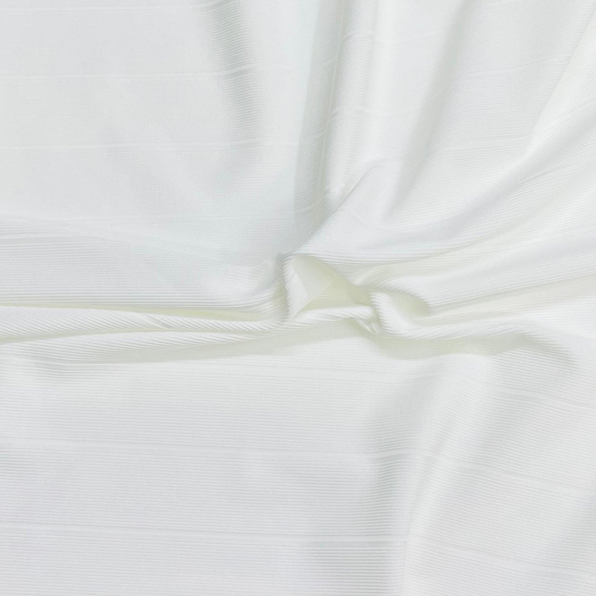 Pound A Metre 3 Metres Luxurious Fine Ribbed Jersey 55” Wide - (White)
