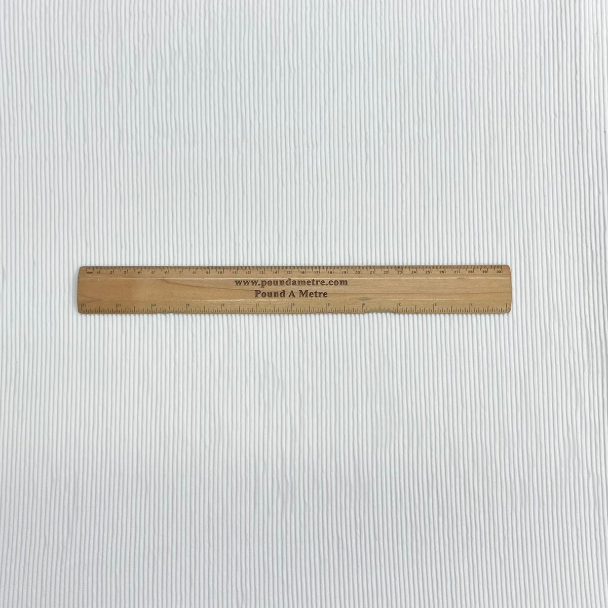 Pound A Metre 3 Metres Luxurious Fine Ribbed Jersey 55” Wide - (White)