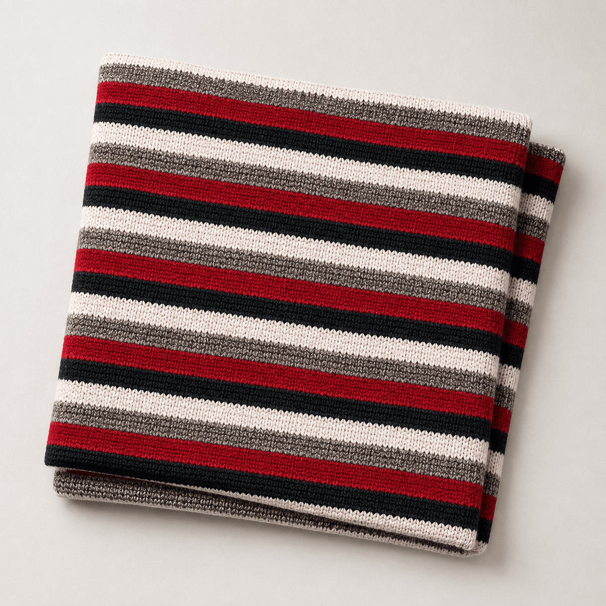 Pound A Metre 3 Metres Luxurious Knit Jersey 55” Wide - (Wine Stripes)
