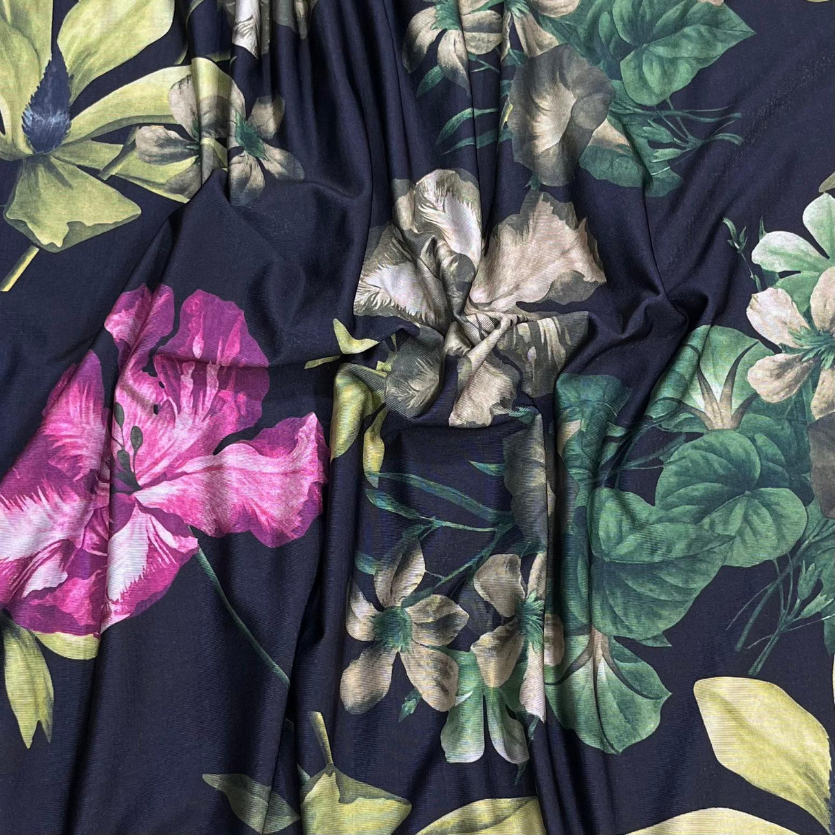 Pound A Metre 3 Metres Luxurious Lycra Jersey 55" Wide (Garden)