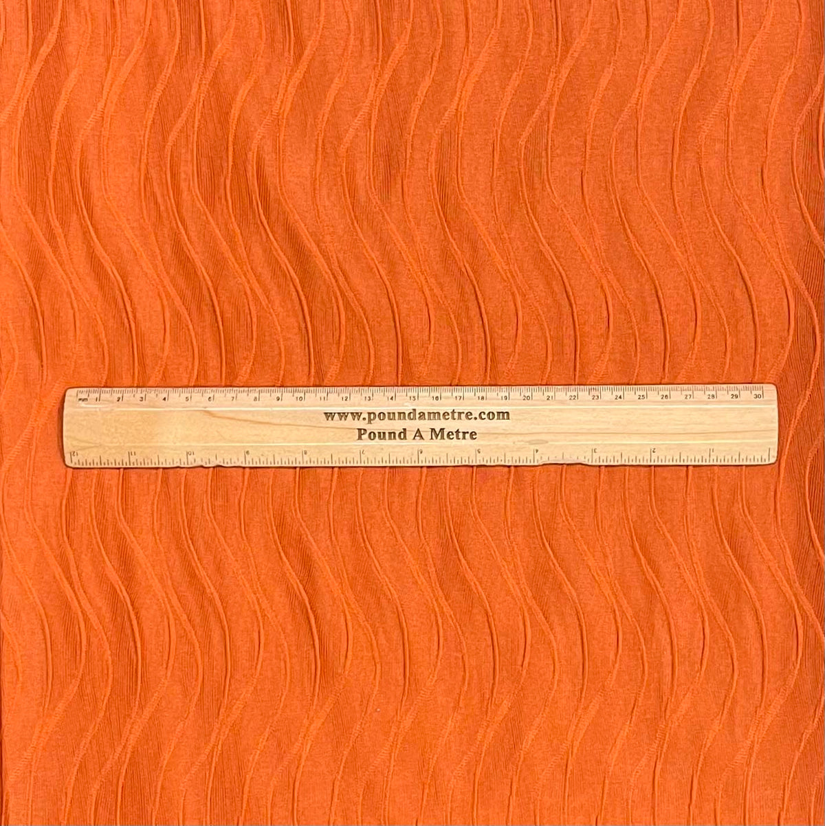 Pound A Metre 3 Metres Luxurious Polyester Crinkle Jersey- 58'' Wide (Rust)