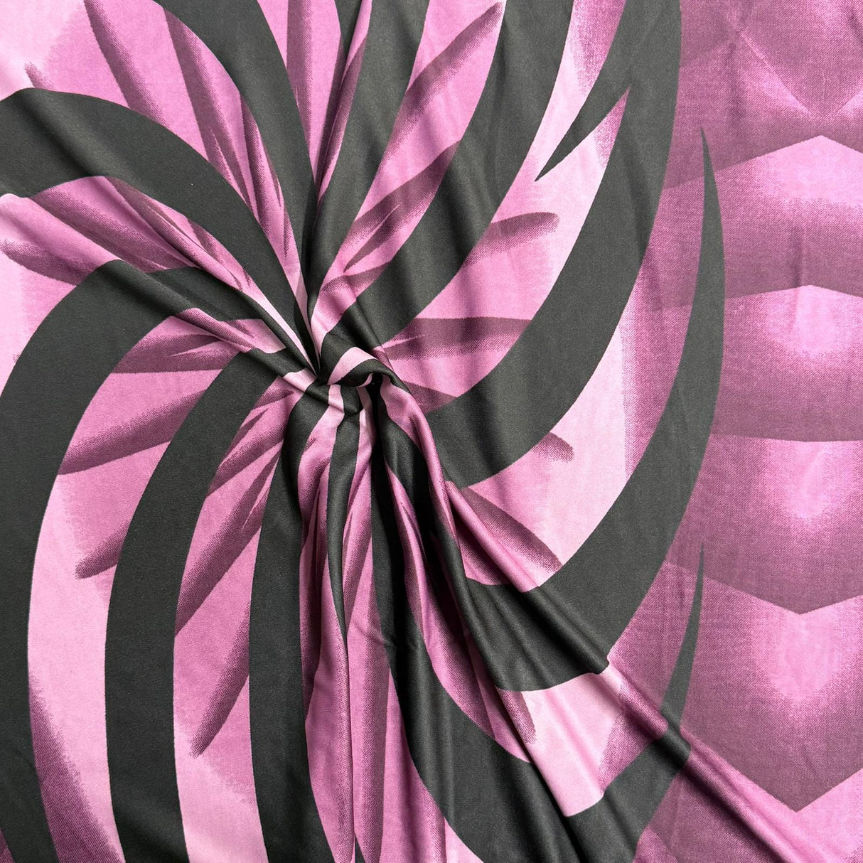 Pound A Metre 3 Metres Luxurious Polyester Jersey 45” Wide - (Purple Twirl)