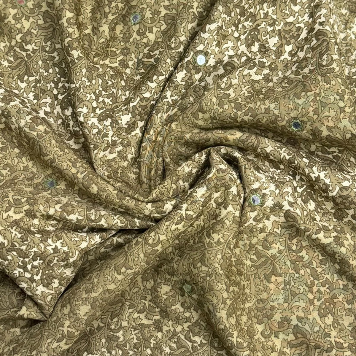 Pound A Metre 3 Metres Luxurious Printed Crepe - 45" Wide (Camouflage)