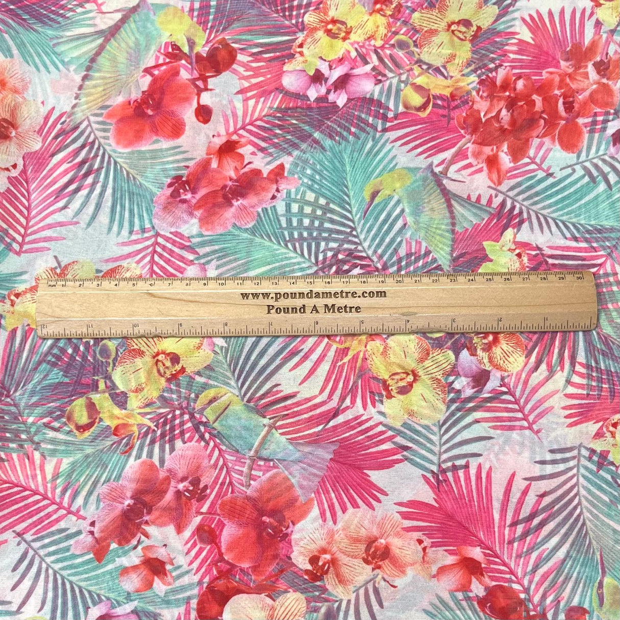 Pound A Metre 3 Metres Luxurious Printed Crepe - 55" Wide (Floral)