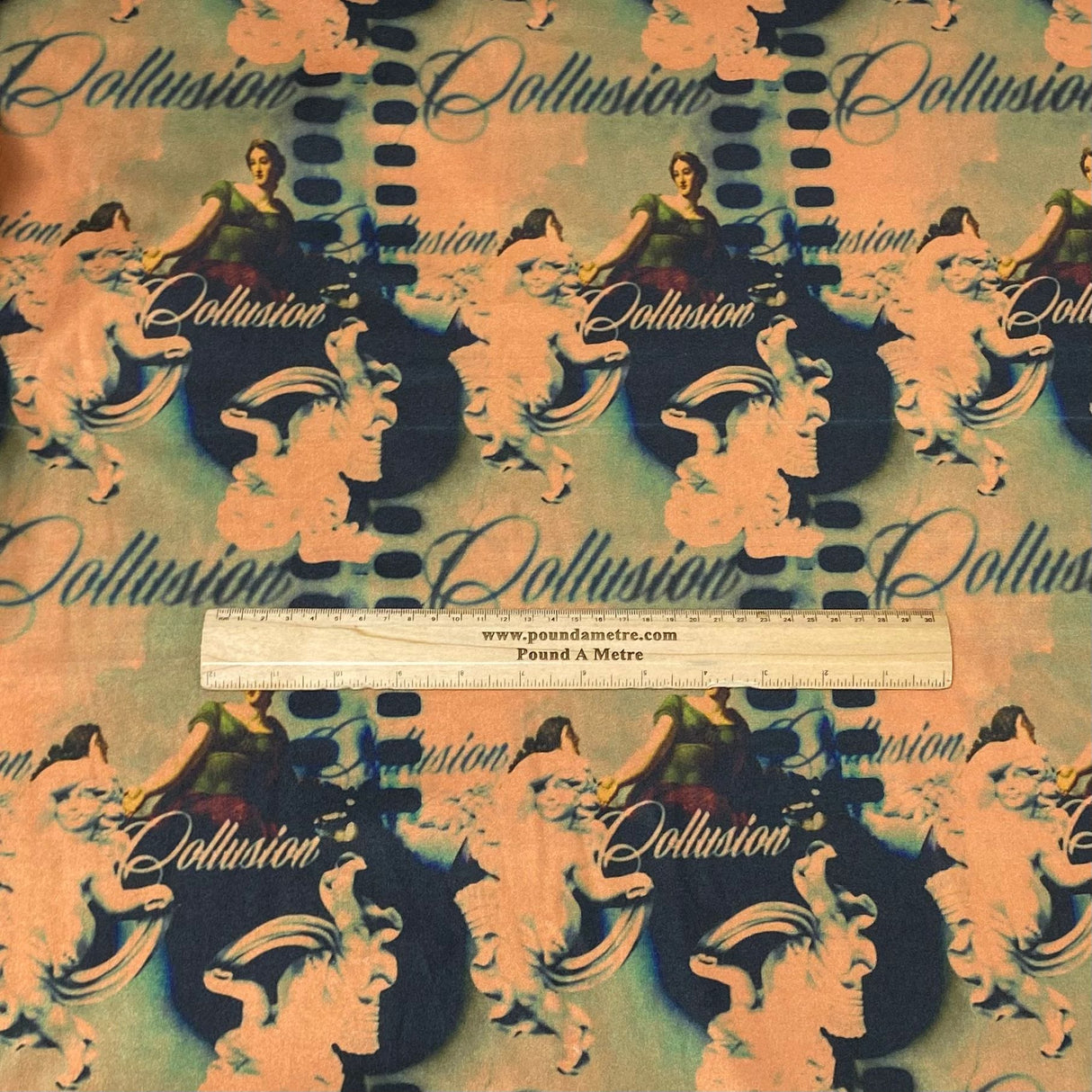 Pound A Metre 3 Metres Luxurious Printed Lycra Jersey 55" Wide (Art)