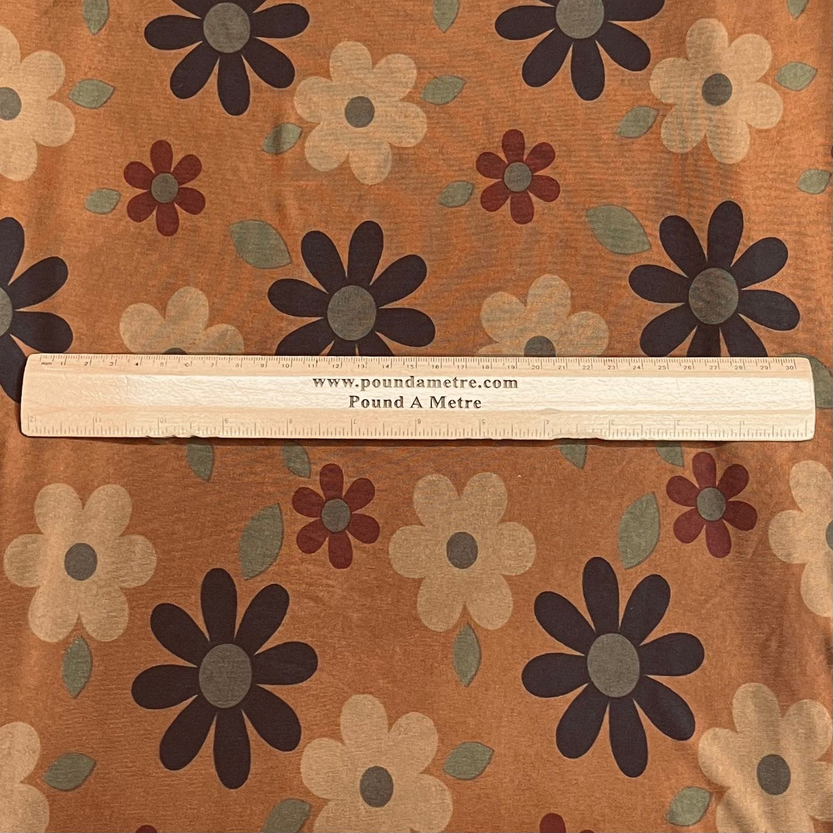 Pound A Metre 3 Metres Luxurious Printed Lycra Jersey 55" Wide (Flower)