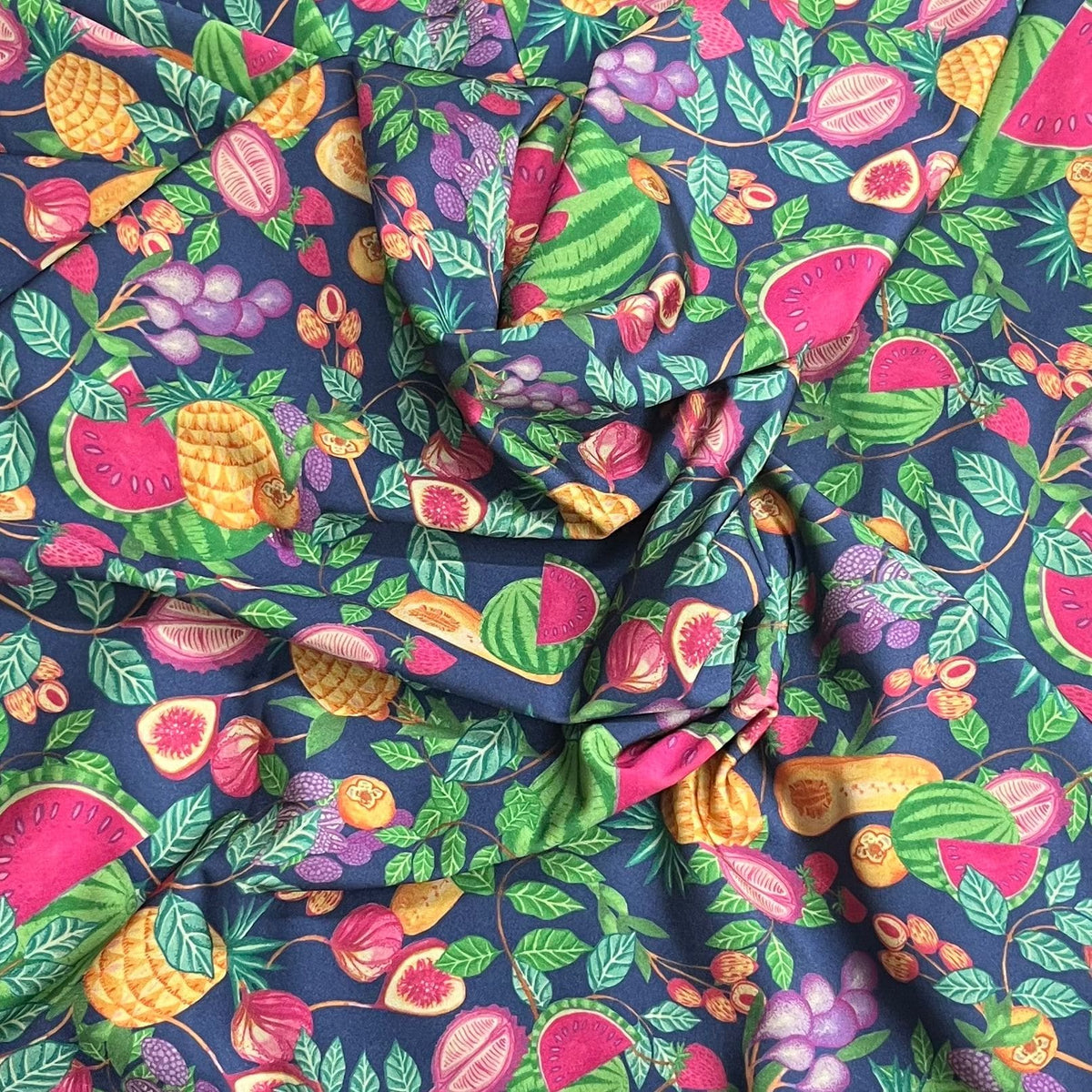 Pound A Metre 3 Metres Luxurious Printed Lycra Jersey 55" Wide (Fruit)