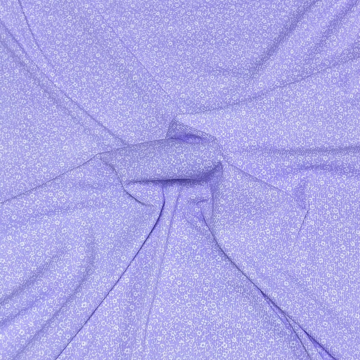 Pound A Metre 3 Metres Luxurious Printed Ribbed Jersey 55” Wide - (Lilac) (S1J)