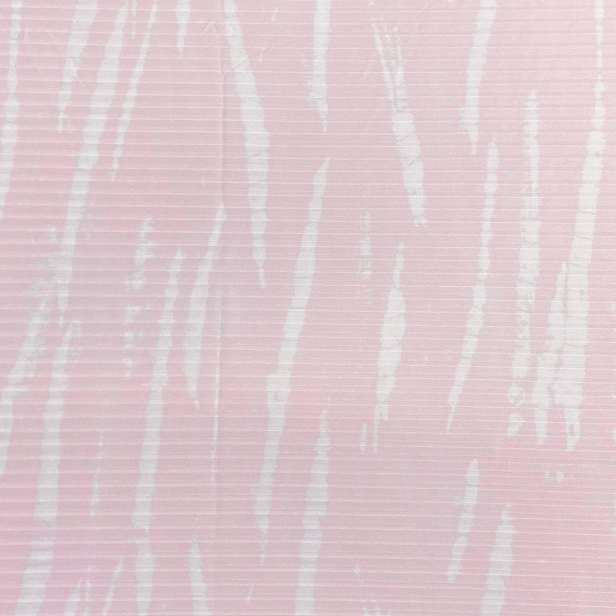 Pound A Metre 3 Metres Luxurious Printed Ribbed Jersey 55” Wide - (Pink & White)