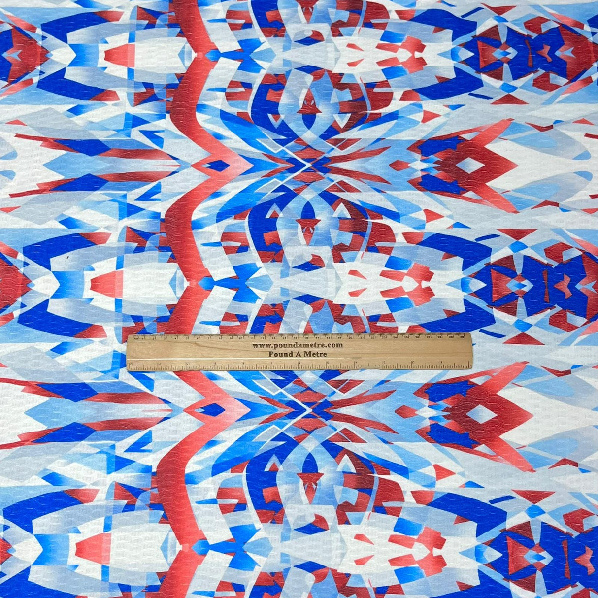 Pound A Metre 3 Metres Luxurious Printed Seersucker Jersey 55” Wide - (Abstract) (S1J)