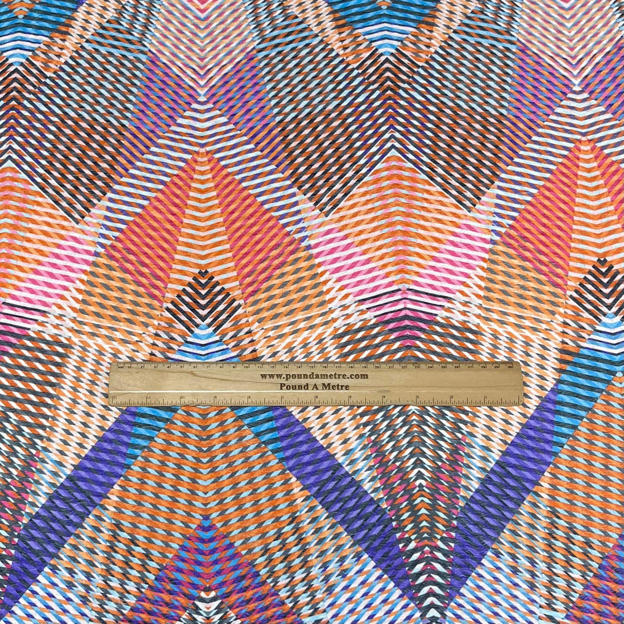 Pound A Metre 3 Metres Luxurious Printed Seersucker Jersey 55” Wide - (Colourful) (S1J)