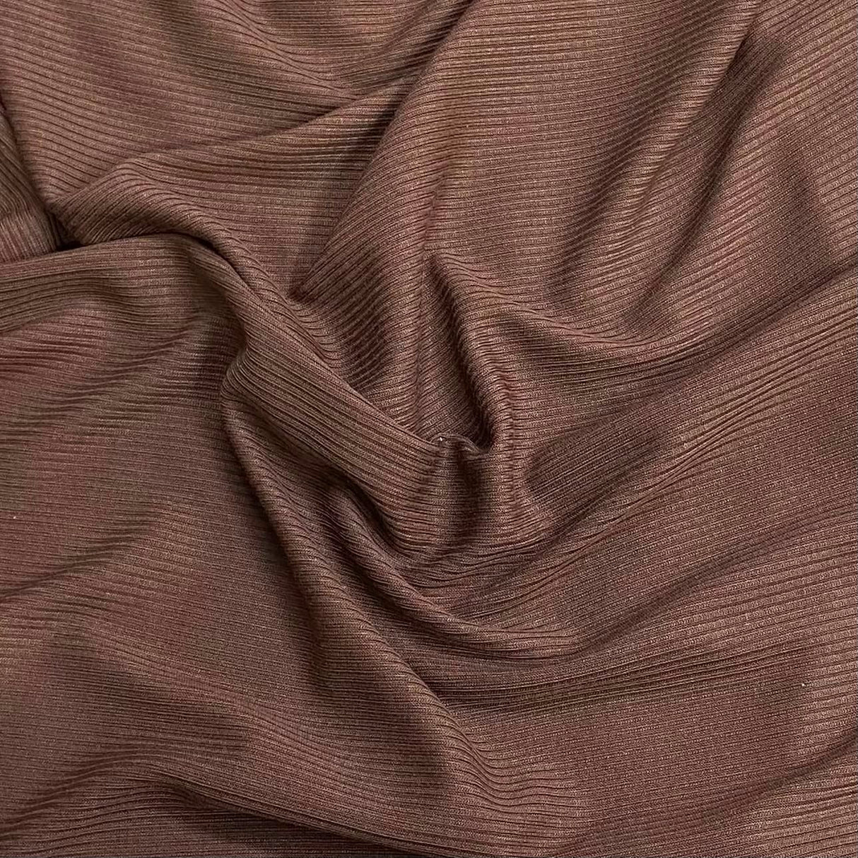 Pound A Metre 3 Metres Luxurious Ribbed Jersey 55” Wide - (Brown) (EOL)