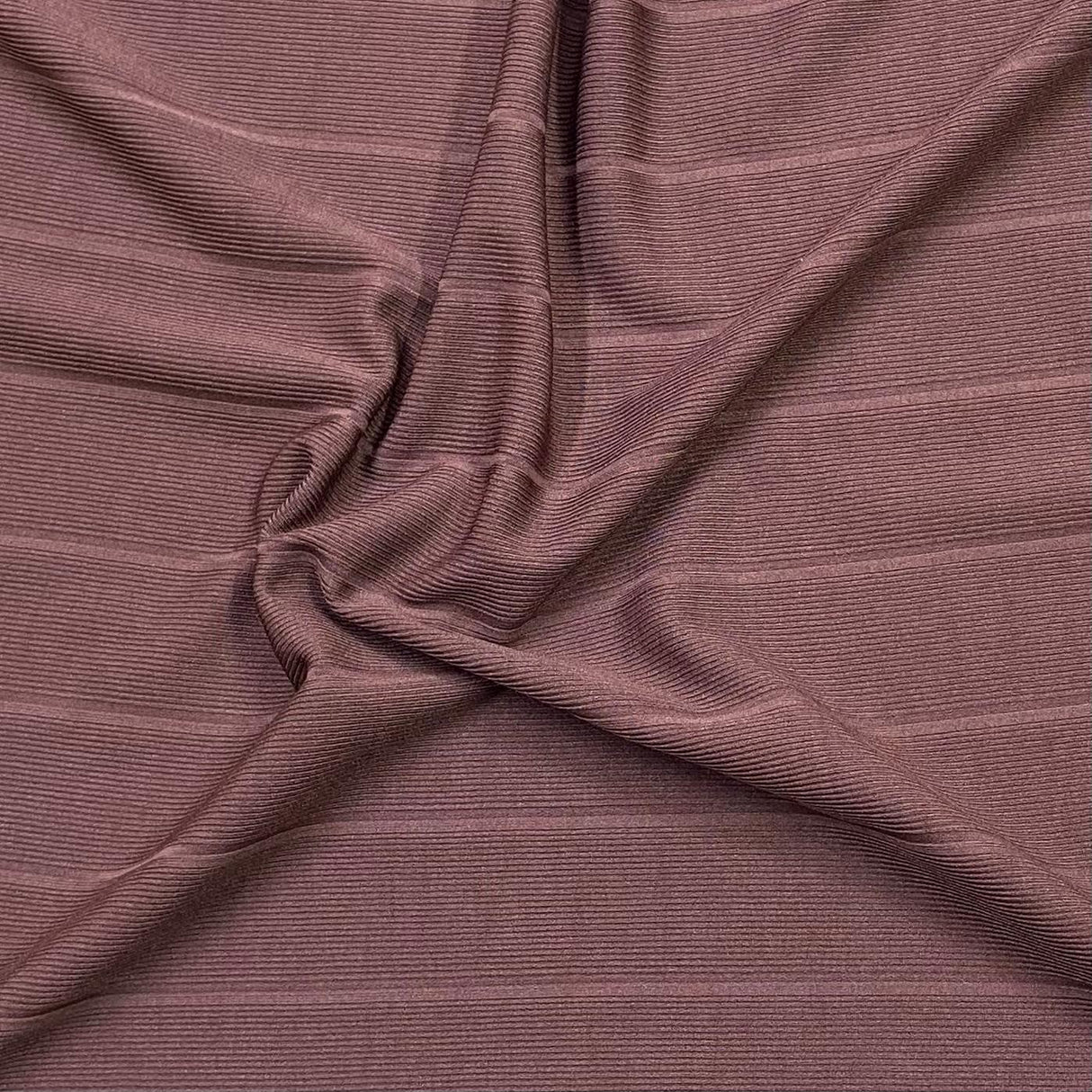 Pound A Metre 3 Metres Luxurious Ribbed Jersey 55” Wide - (Brown)