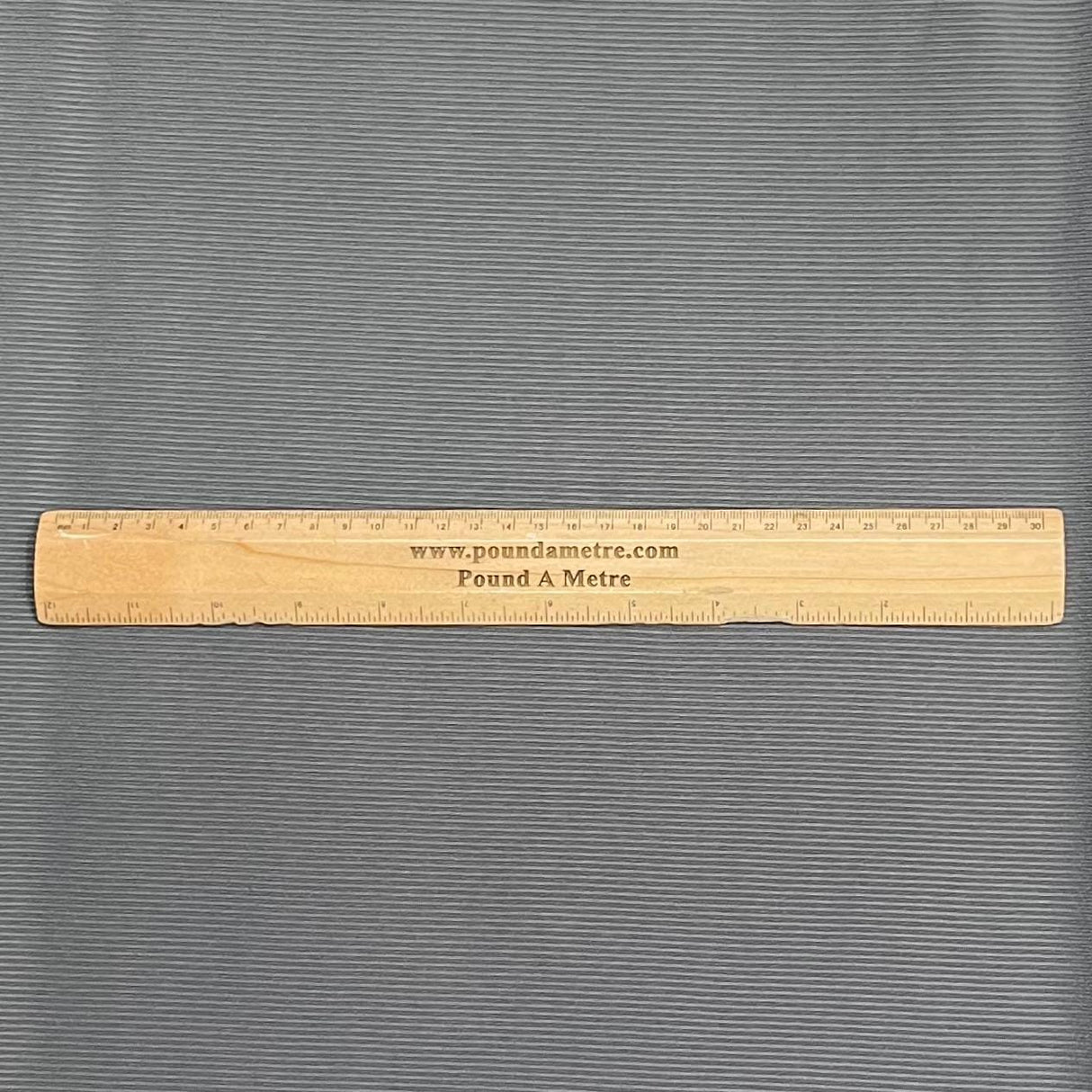 Pound A Metre 3 Metres Luxurious Ribbed Jersey 55” Wide - (Charcoal)