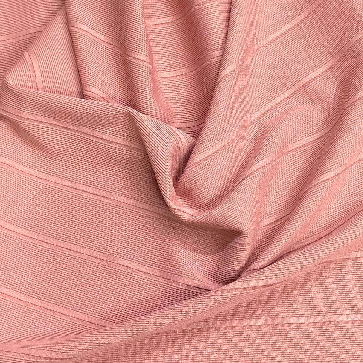 Pound A Metre 3 Metres Luxurious Ribbed Jersey 55” Wide - (Mauve Pink) (EOL)
