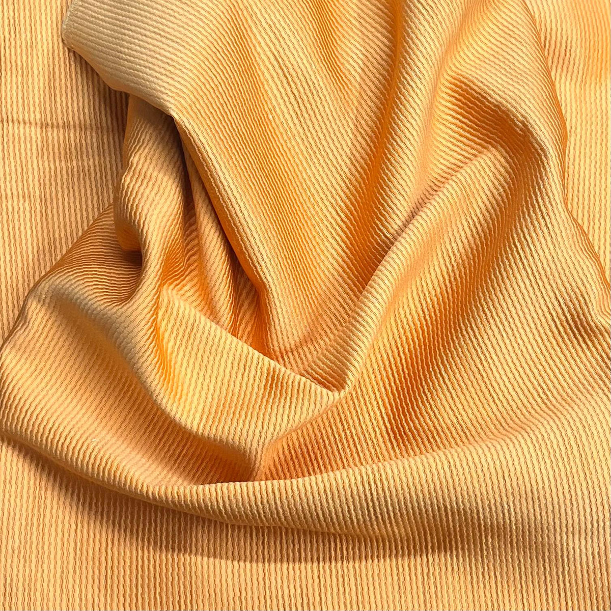 Pound A Metre 3 Metres Luxurious Ribbed Jersey 55” Wide - (Mustard)